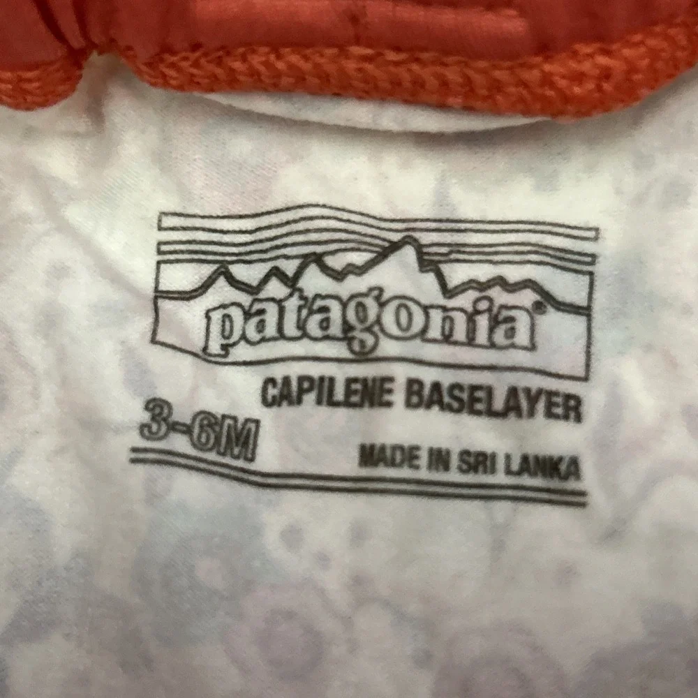 RARE NWT Patagonia Baby Girl Capilene Top & Bottoms Set 60054 3-6 Months